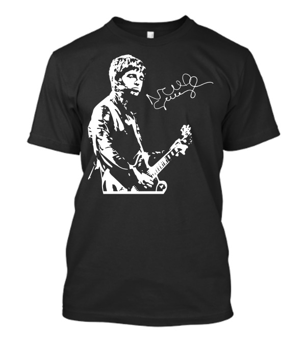 Noel Gallagher Guitar Silhouette Signature T-Shirt