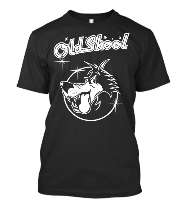 Old Skool Wolf With Stars T-Shirt