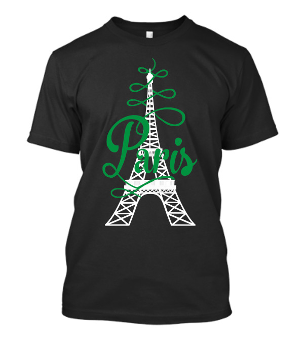 Paris Eiffel Tower Script France T-Shirt