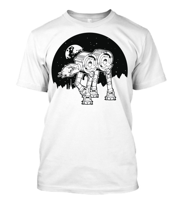 AT-AT Walker @ Symbol Moon Night Scene T-Shirt