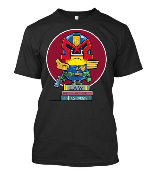 Minion Dredd Law Mocking Bird Bananas 365 T-Shirt