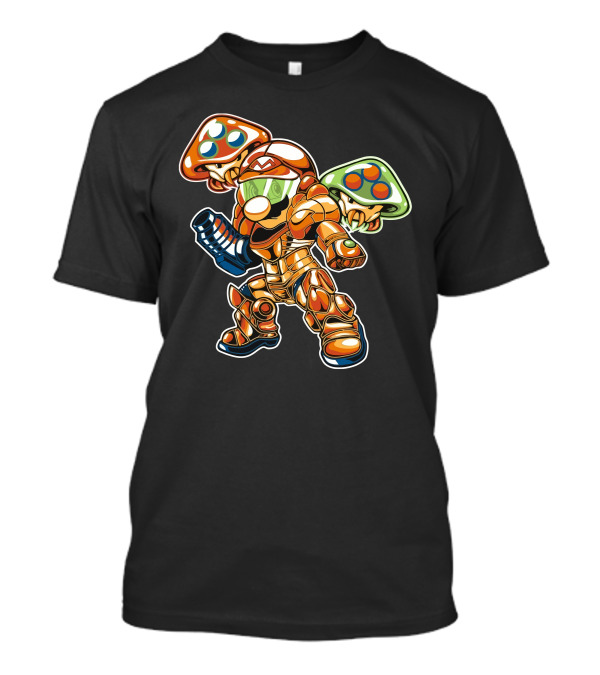 Martroid Fusion Mashup Mushroom Warrior T-Shirt