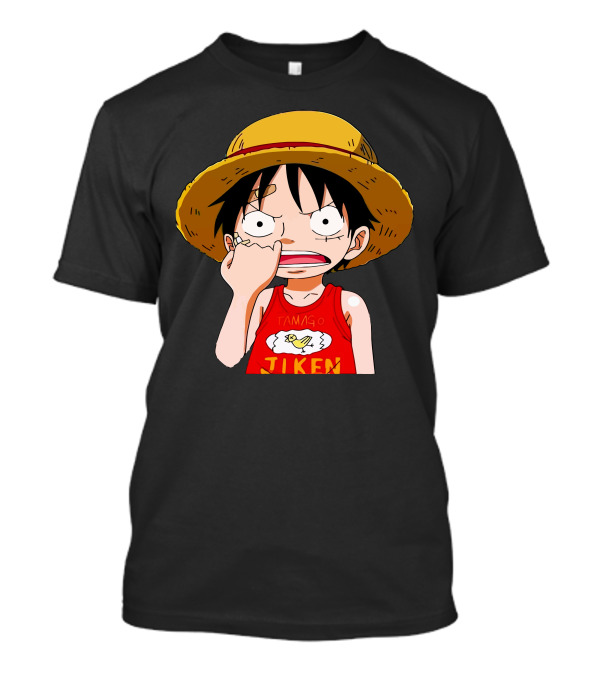 Monkey D Luffy Tamago Jiken Shirt Straw Hat Pirate One Piece Character T-Shirt