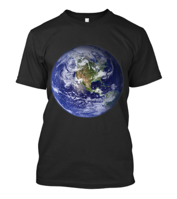 Planet Earth North America Space Globe T-Shirt