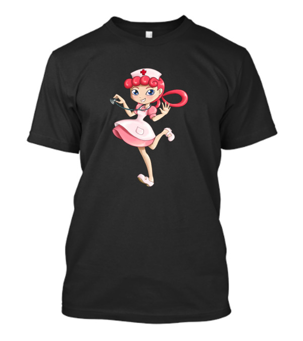 Pokémon Nurse Joy Character With Stethoscope T-Shirt