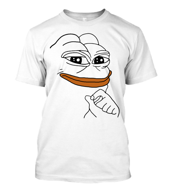 Pepe The Frog Meme Smug Expression T-Shirt