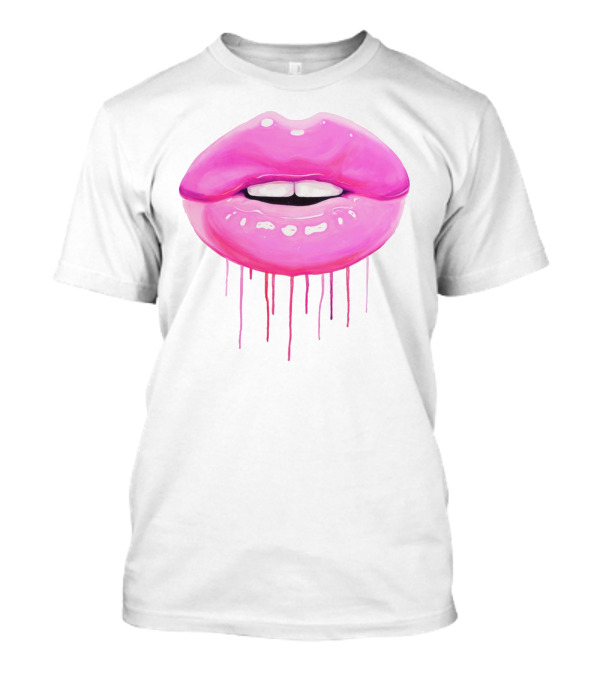 Pink Lips Dripping T-Shirt