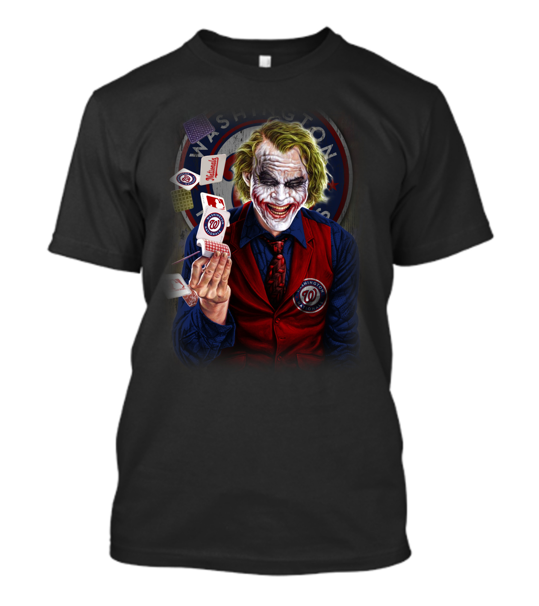 Washington Nationals Joker Playing Cards T-Shirt