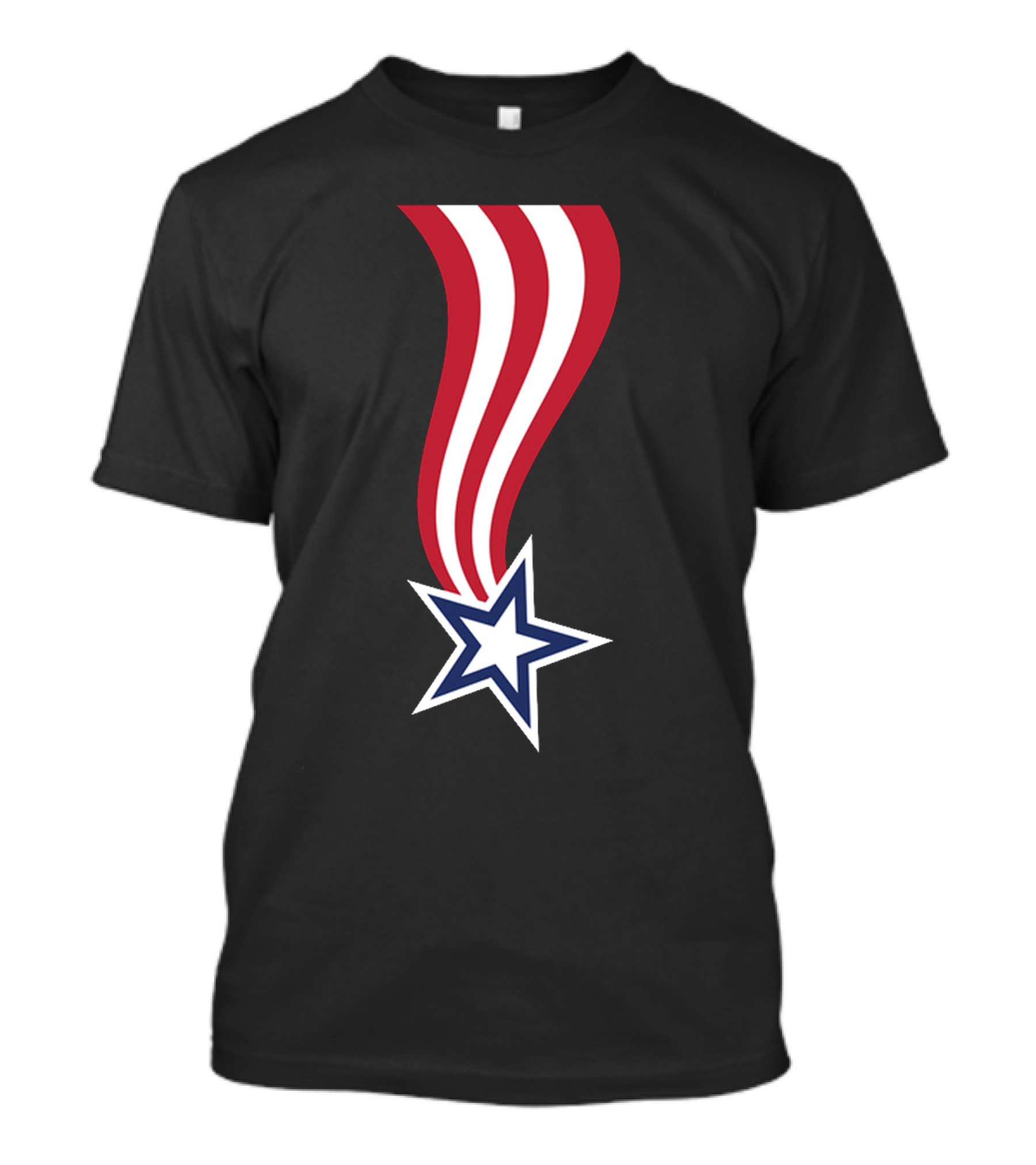 All American Flag Ribbon Star T-Shirt