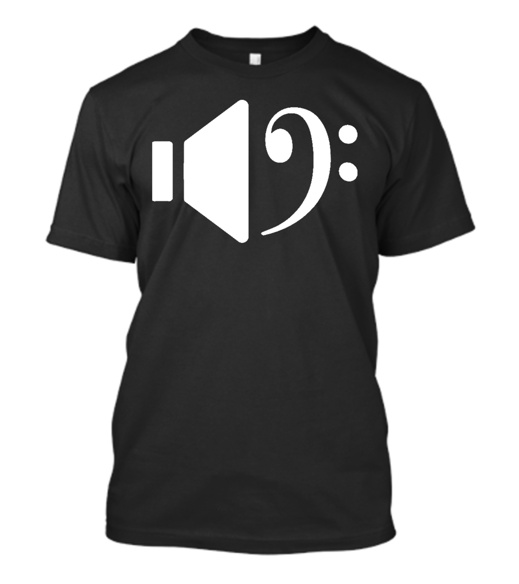 Bass Speaker Clef Symbol Combination T-Shirt