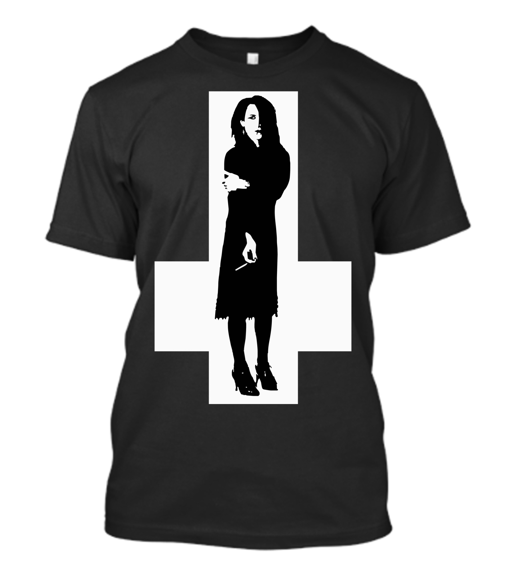 Rozz Williams Gothic Silhouette Cross T-Shirt