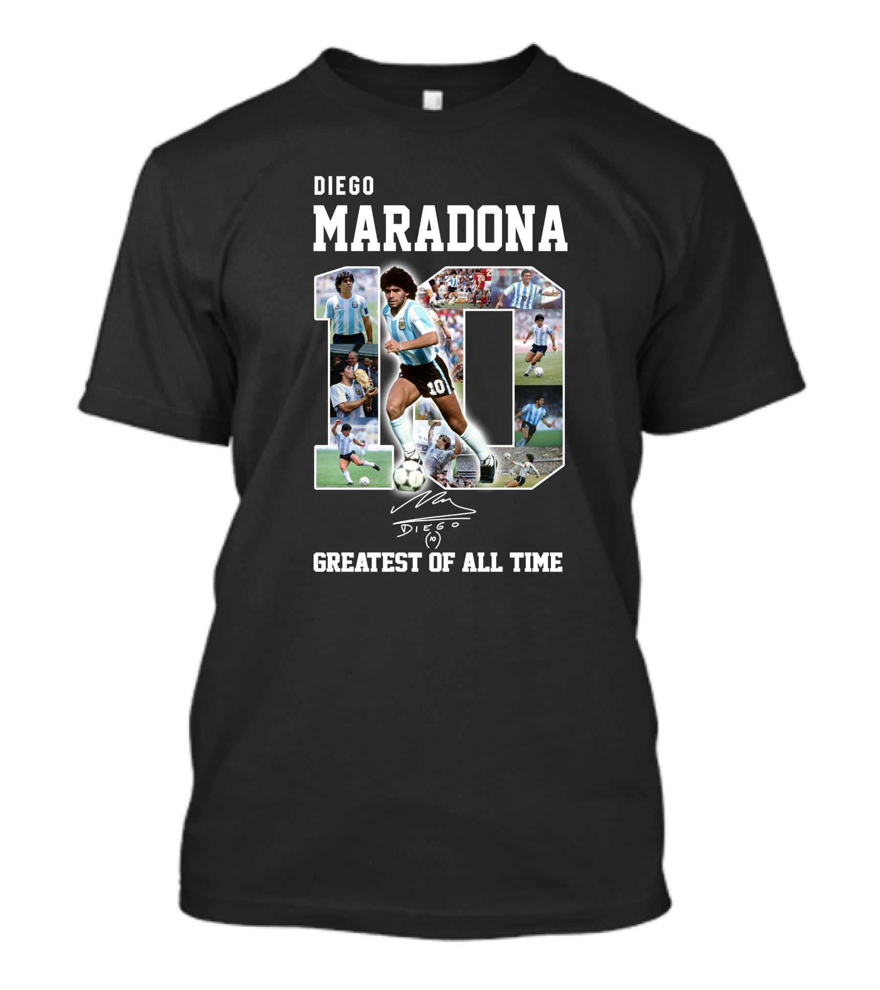 Diego Maradona 10 Greatest Of All Time T-Shirt