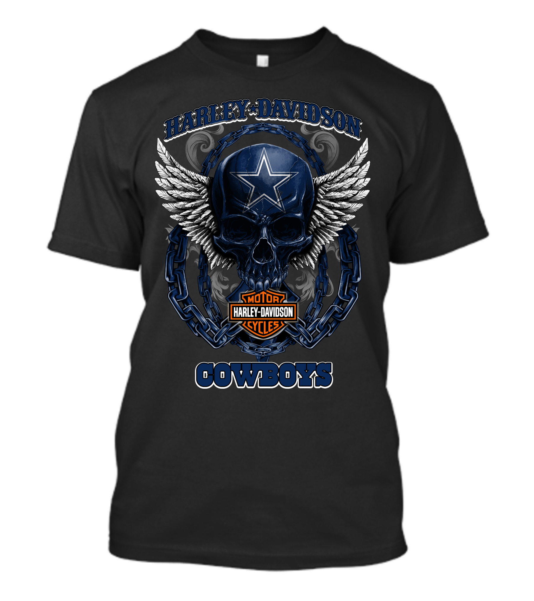 Harley Davidson Motor Cycles Cowboys Dallas Cowboys Nfl Dvt Hdm5 T-Shirt