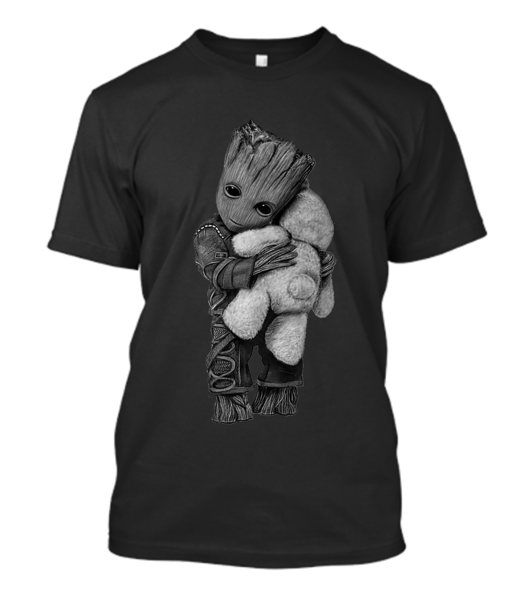 Furry Companion Bear Hug By Groot In Space Suit T-Shirt