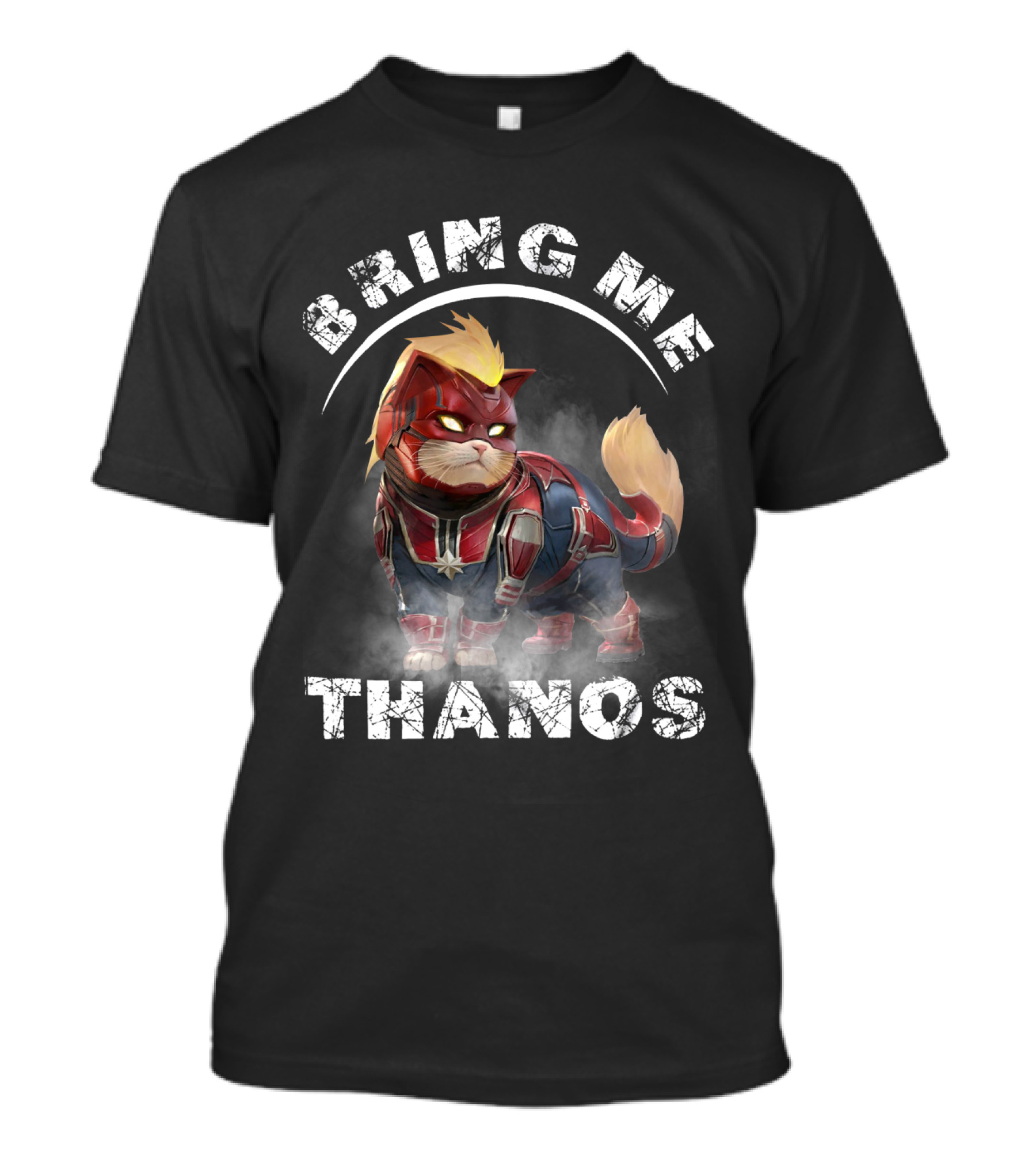 Bring Me Thanos Cat In Hero Costume With Text And Iconic References T-Shirt