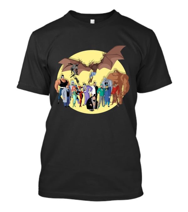 The Rogues Gallery Batman Villains Group With Joker Riddler Catwoman And Penguin Iconic Characters T-Shirt
