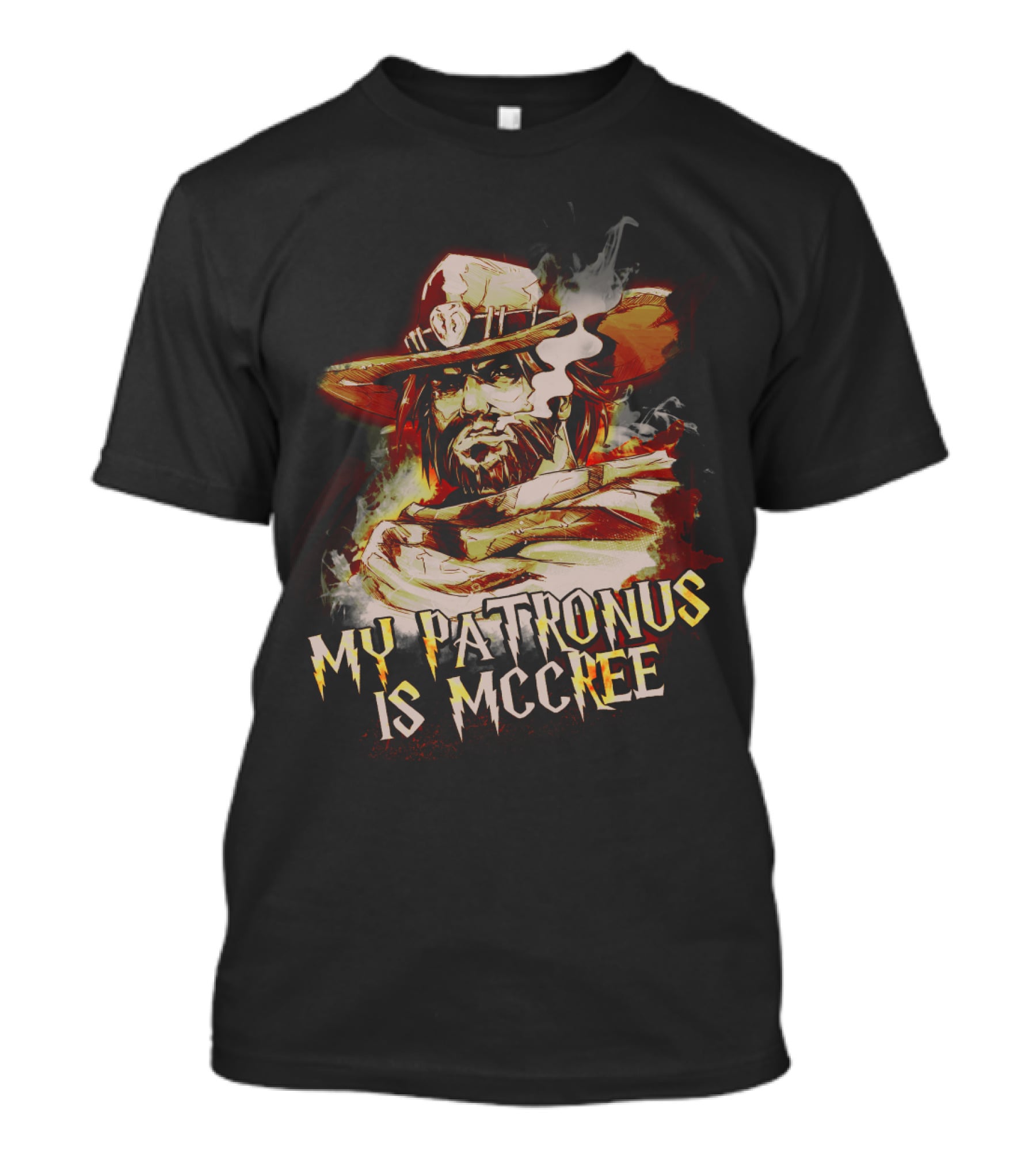 Overwatch McCree My Patronus Wizardry Meme Fusion T-Shirt