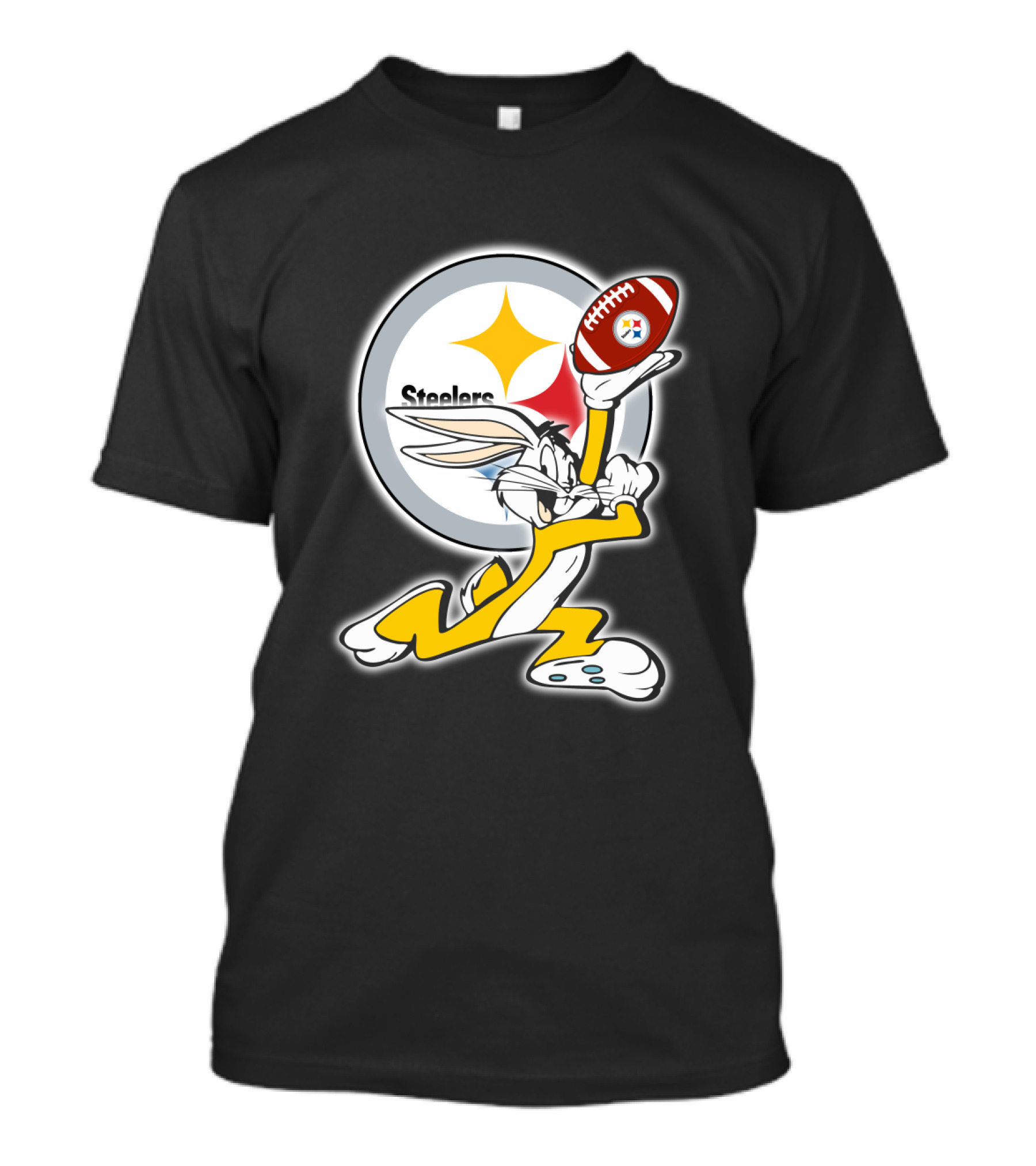 Pittsburgh Steelers Bugs Bunny Football T-Shirt