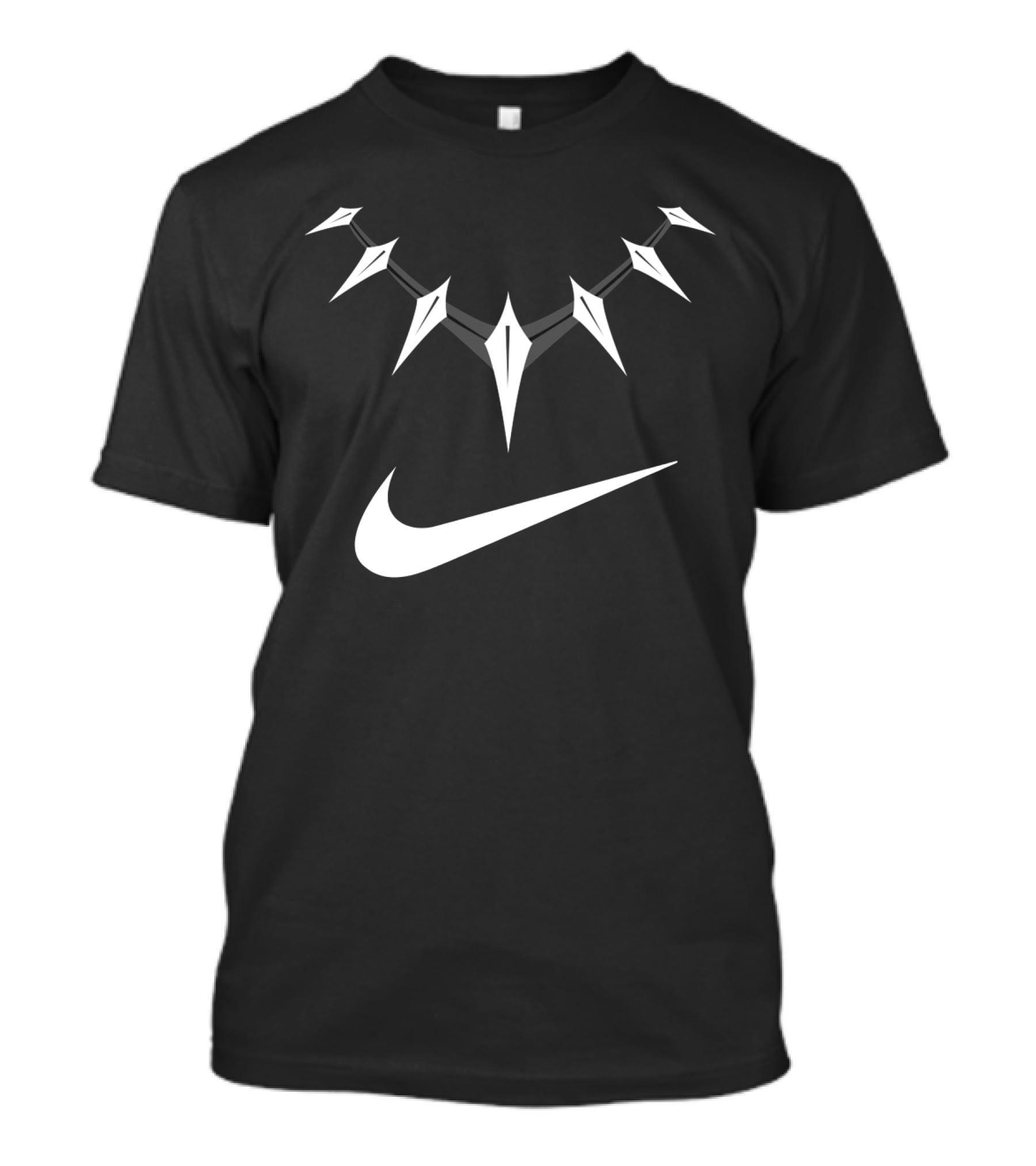 Nike Avengers Cool Black Panther Necklace Swoosh T-Shirt