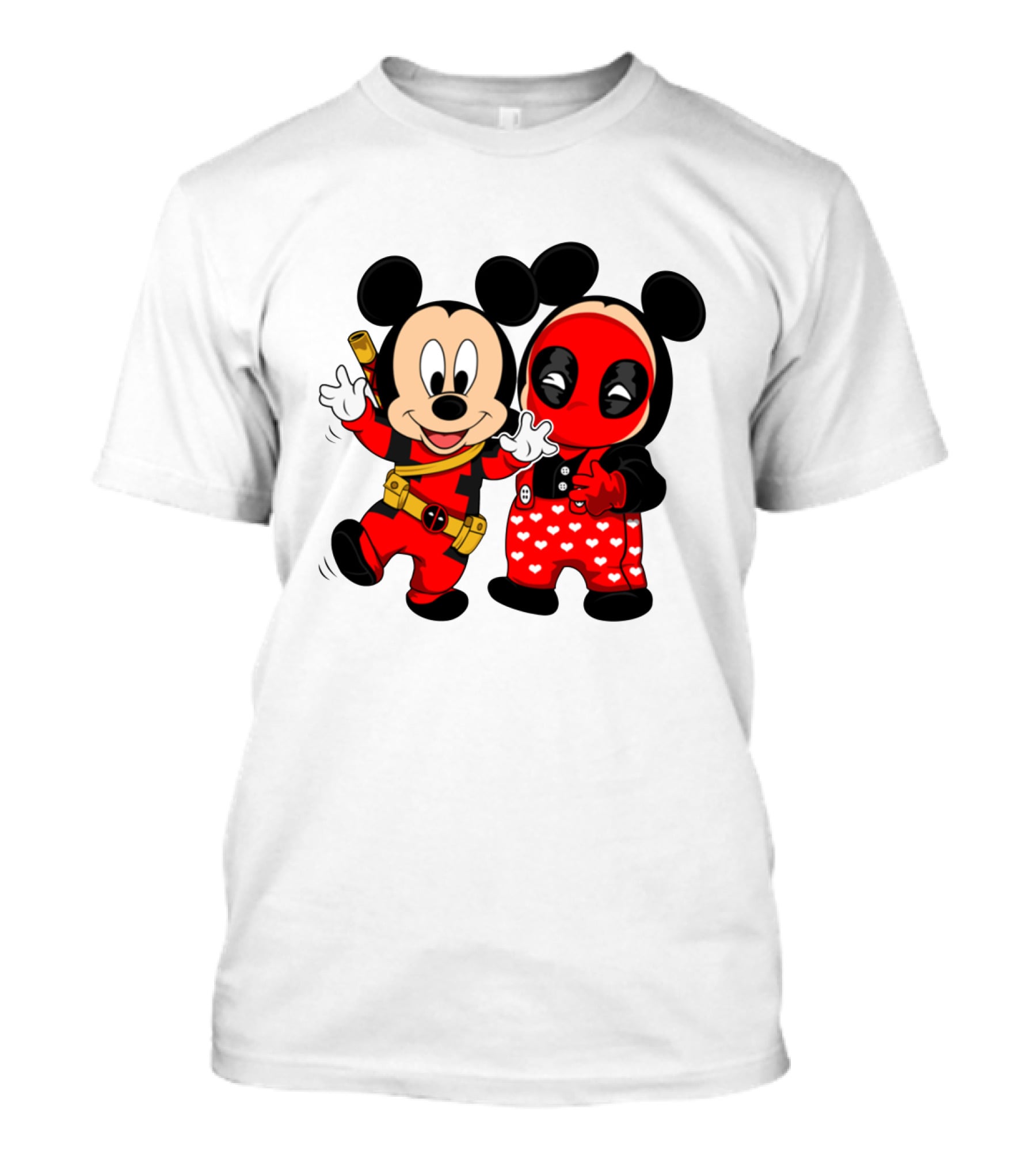 Disney Mickey Mouse And Deadpool Mashup T-Shirt