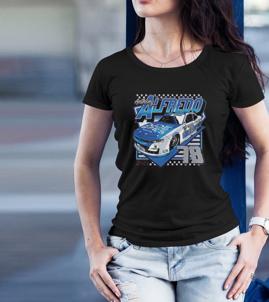 Anthony Alfredo Dude Wipes Car 78 Racing T-Shirt