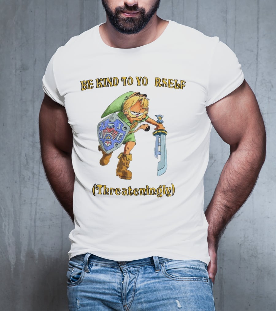 Be Kind To Yourself Threateningly Gamer Crossover T-Shirt