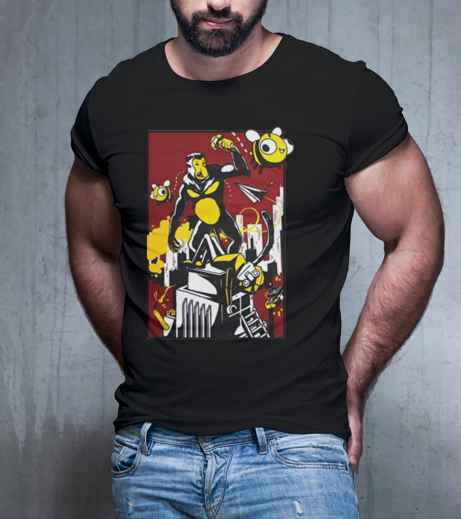 Ttt Duncan X Osie King Kong Parody With Bees And Building T-Shirt