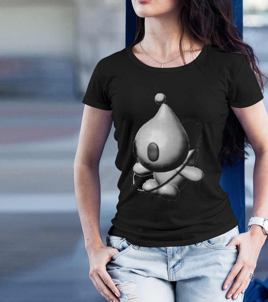 Y2k Friend Retro Digital Character With Orbiting Rings T-Shirt