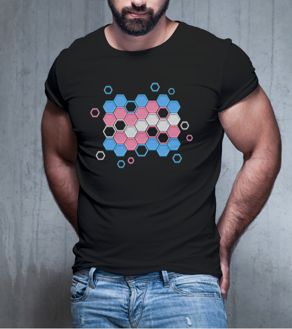 ItsBizabizow Prismatic Pride Trans Iconic Hexagonal T-Shirt