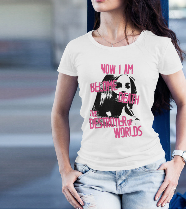 Now I Am Become Death The Destroyer Of Worlds Grunge T-Shirt