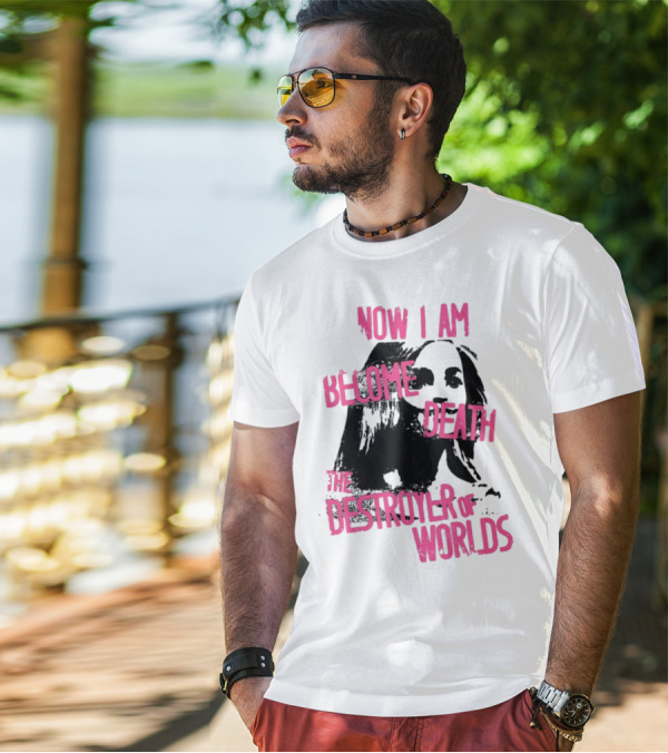 Now I Am Become Death The Destroyer Of Worlds Grunge T-Shirt