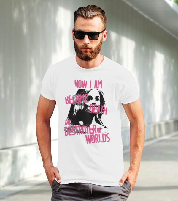 Now I Am Become Death The Destroyer Of Worlds Grunge T-Shirt