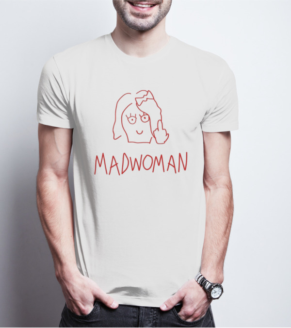 Sabrina Carpenter Madwoman Red Line Drawing T-Shirt