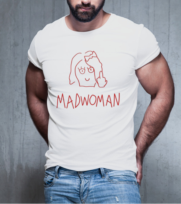Sabrina Carpenter Madwoman Red Line Drawing T-Shirt
