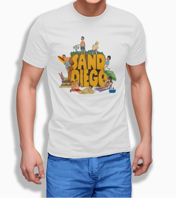 Bobs Burgers Characters San Diego Beach Day T-Shirt