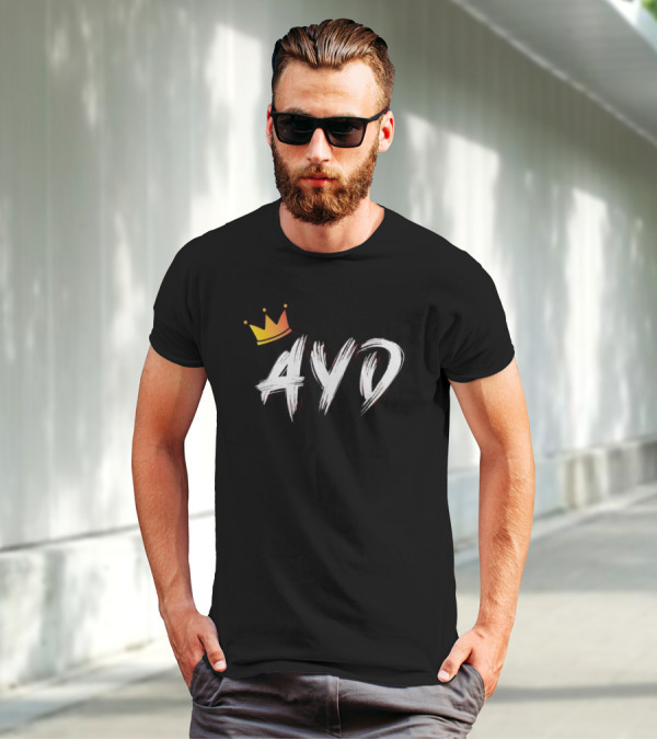 AYD Crown Graffiti Style With Royalty T-Shirt