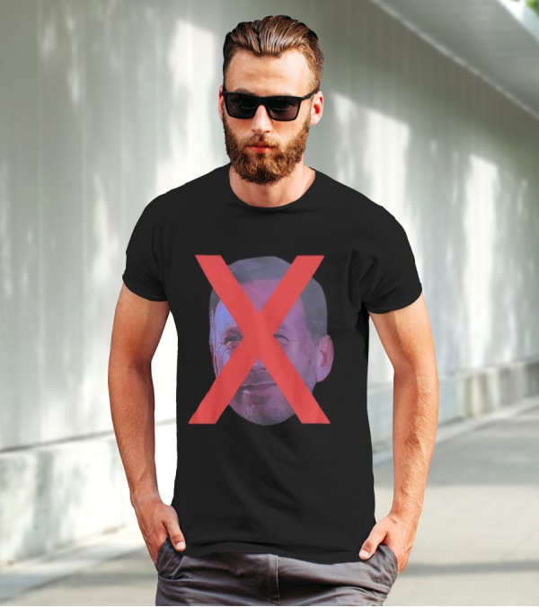 Max Verstappen Red X Over Face I Just Want Red Bull To Lose Willne T-Shirt
