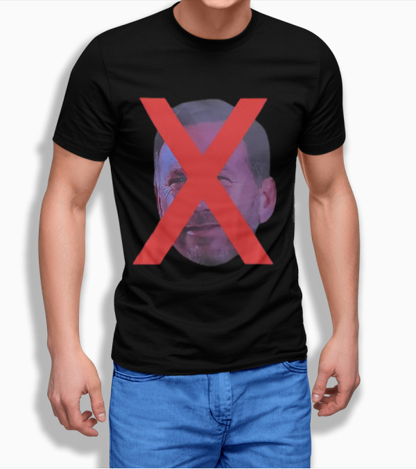 Max Verstappen Red X Over Face I Just Want Red Bull To Lose Willne T-Shirt