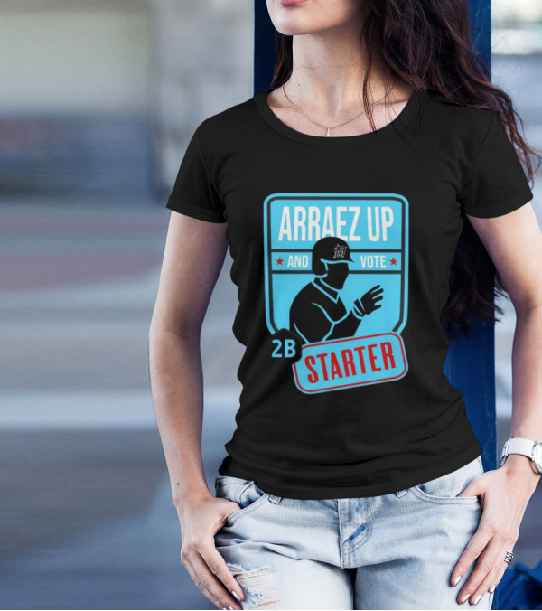 Arraez Up And Vote 2B Starter Miami Baseball T-Shirt