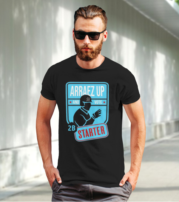 Arraez Up And Vote 2B Starter Miami Baseball T-Shirt