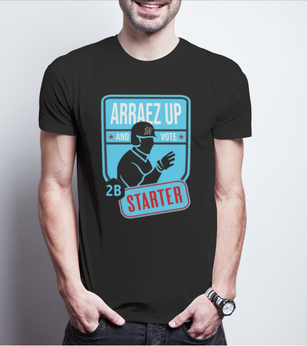 Arraez Up And Vote 2B Starter Miami Baseball T-Shirt