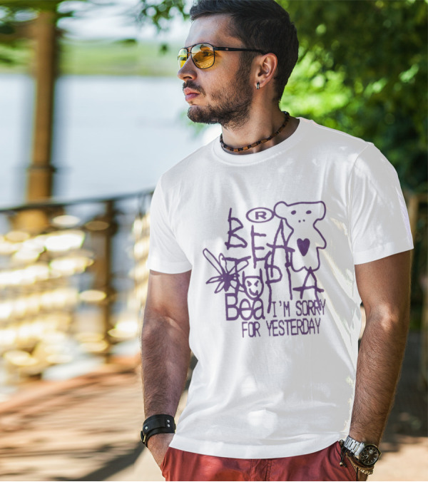 Beatrix Beauregarde Bea I'm Sorry For Yesterday Purple Bear R T-Shirt