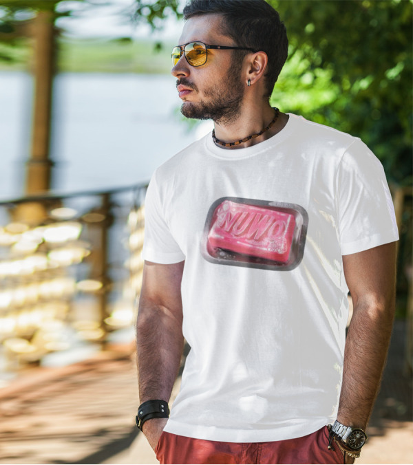 NUWO Pink Bar Soap In Soap Dish T-Shirt