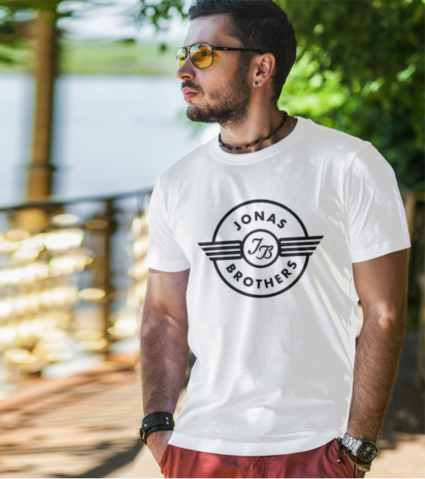 Jonas Brothers JB Wings Flight Logo Emblem T-Shirt