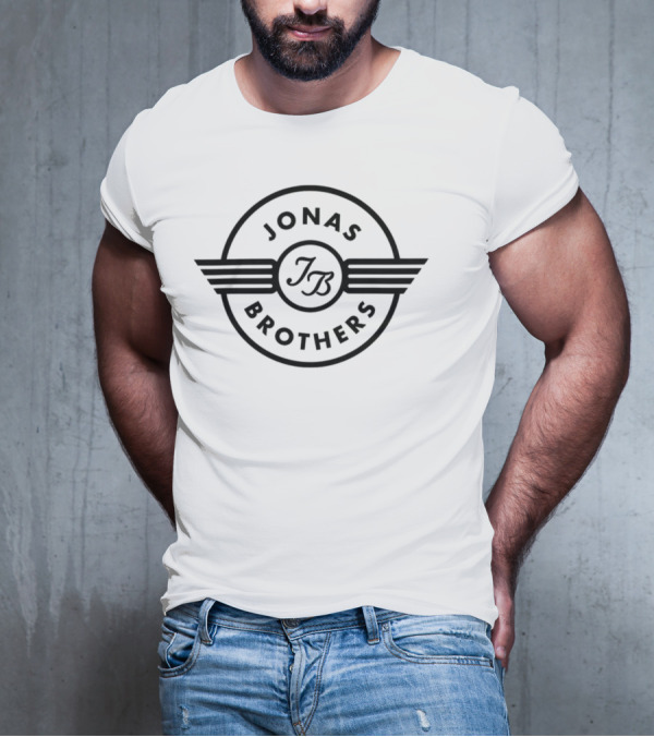 Jonas Brothers JB Wings Flight Logo Emblem T-Shirt