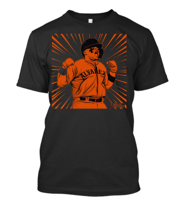 Athlete Logos Beast Alvarez Baseball Starburst T-Shirt
