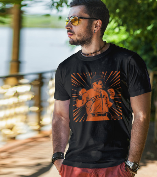 Athlete Logos Beast Alvarez Baseball Starburst T-Shirt