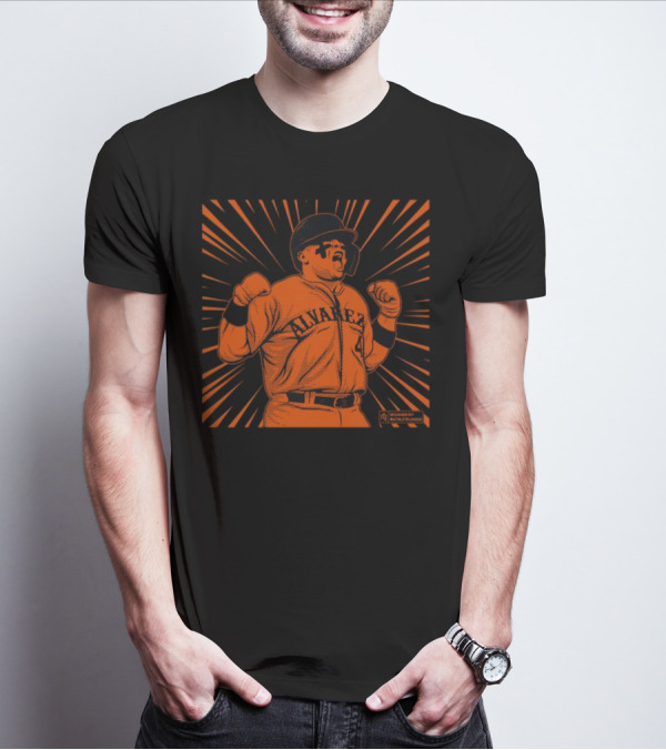 Athlete Logos Beast Alvarez Baseball Starburst T-Shirt