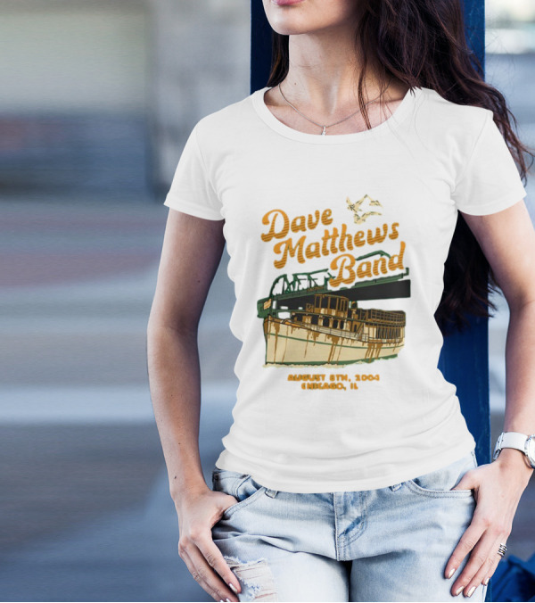 Dave Matthews Band August 8th 2004 Chicago IL Riverboat T-Shirt