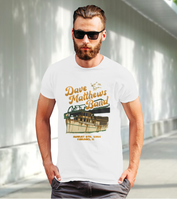 Dave Matthews Band August 8th 2004 Chicago IL Riverboat T-Shirt